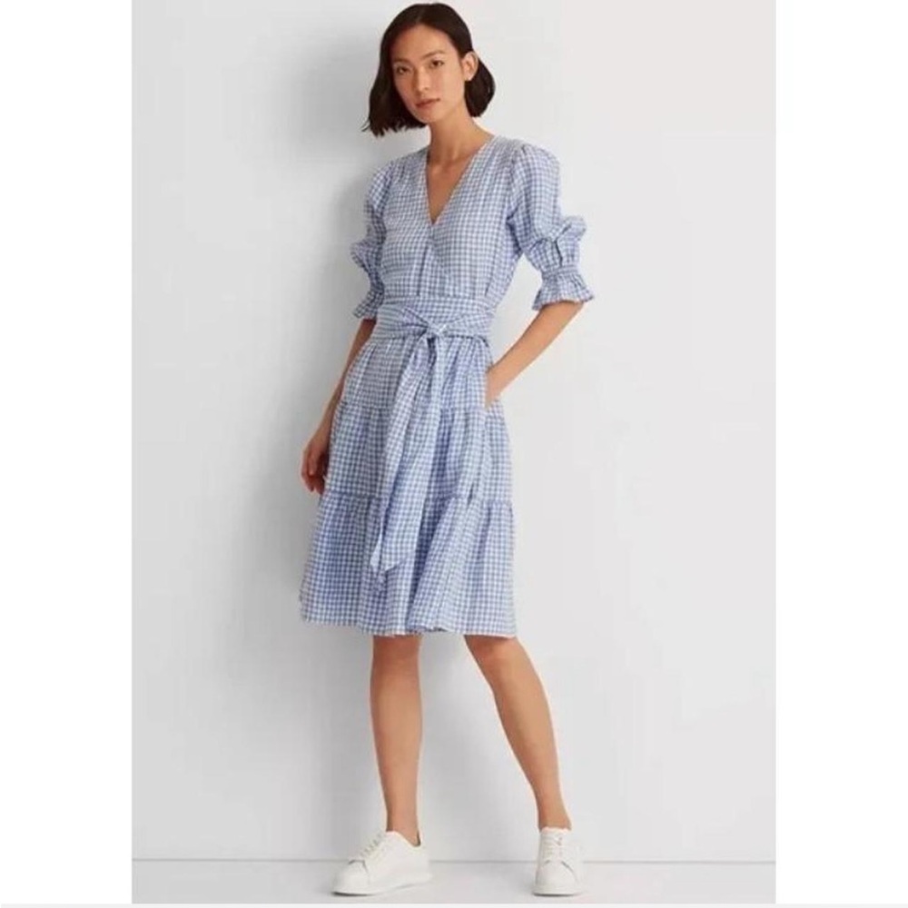 Ralph Lauren Blue Checkered  Dress
